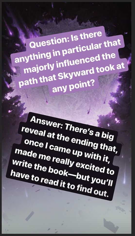 Brandon Sanderson Answers Your Questions About Skyward - Underlined